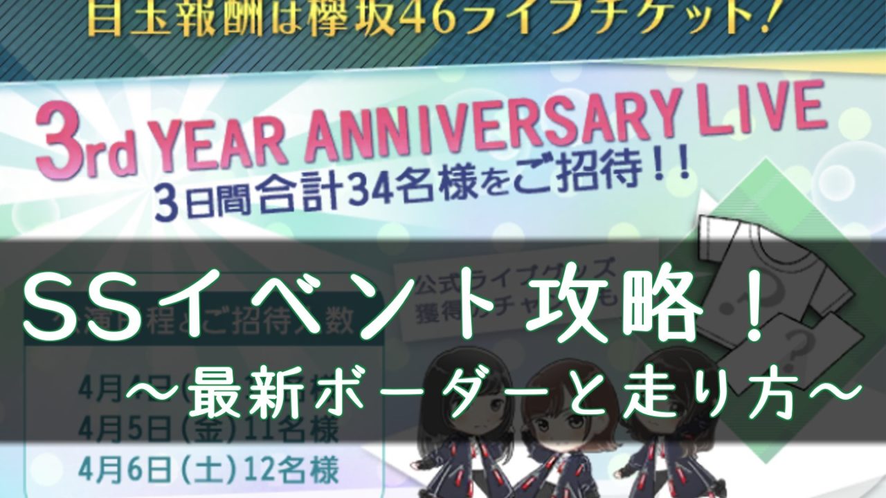 欅のキセキ Ssイベントのボーダーは ダイヤはいくつ必要 ケヤキセ 櫻坂46 日向坂46応援サイト